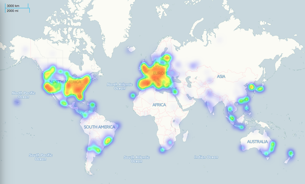 distribuzione e utilizzo delle monete elettroniche nel pianeta https://coinmap.org/welcome/